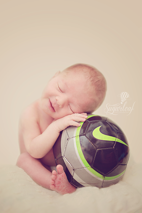 newborn baby girl soccer