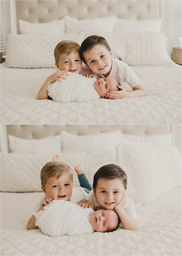 newborn session with siblings 