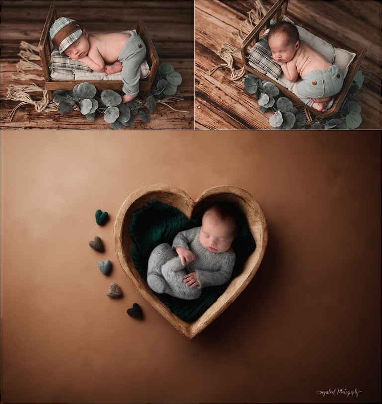  in-home newborn session studio style