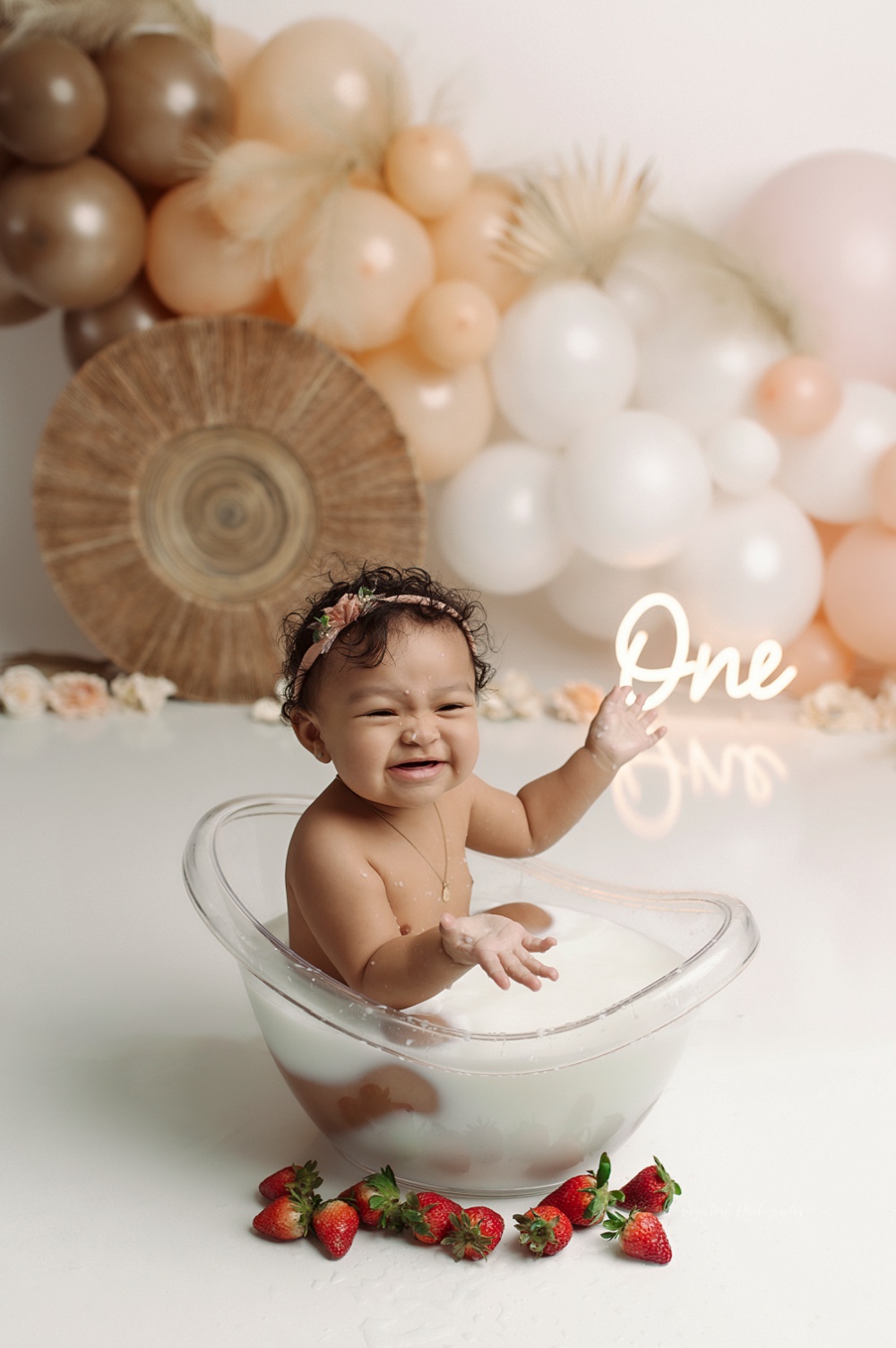 milk bath first birthday