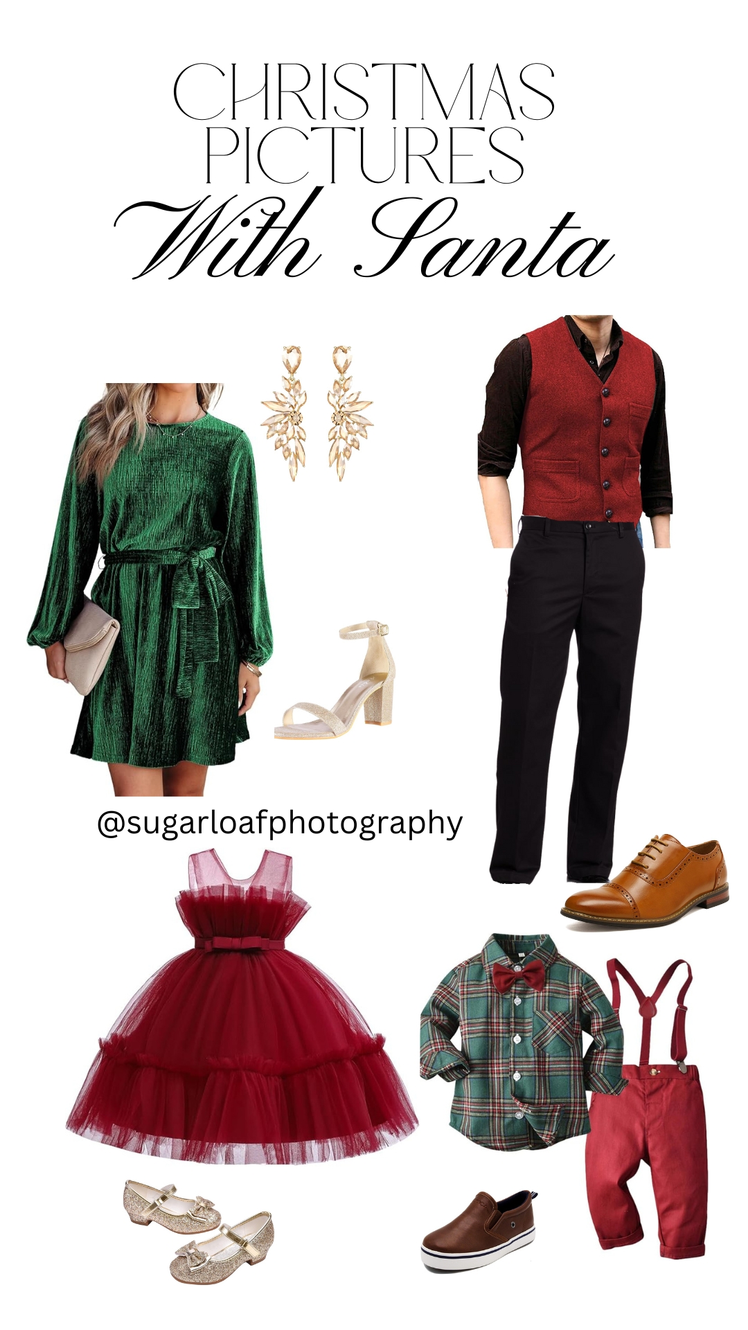 holiday session family outfits