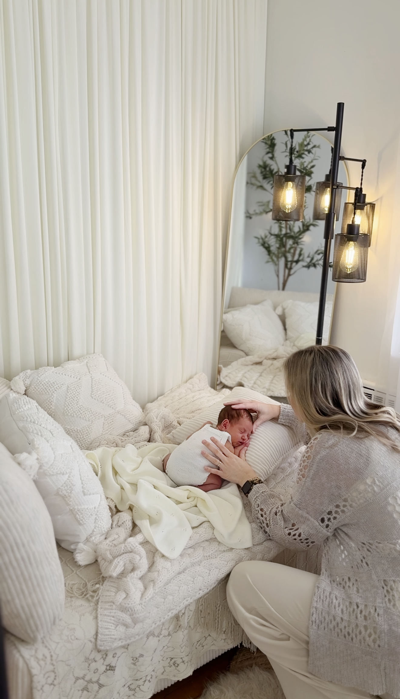 a baltimore newborn photographer studio session