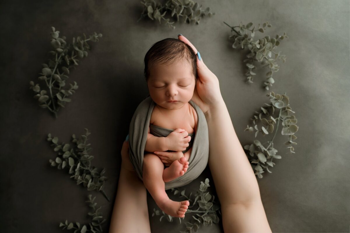 studio newborn session for baltimore families