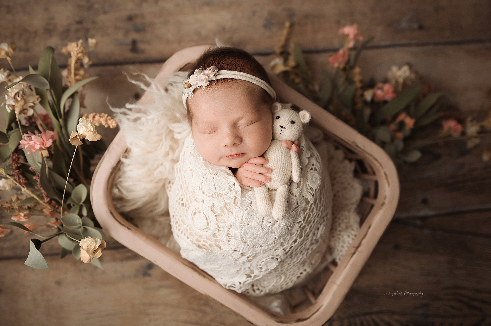 Full wrapped newborn pose lave Harford County newborn photographer