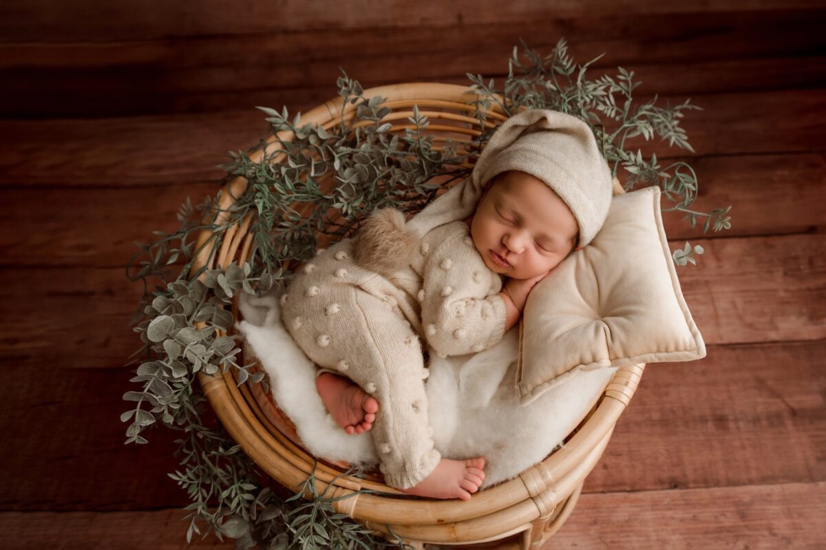 Newborn posed studio session Sugarloaf Photography Harford County MD