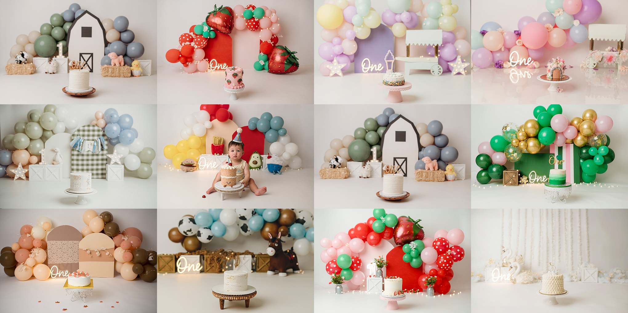 first birthday cake smash themes