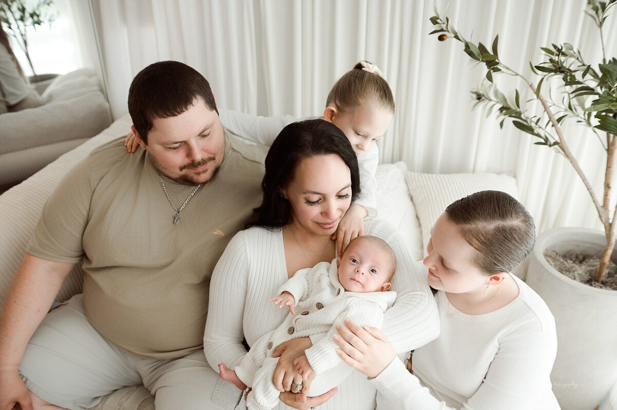 Lifestyle newborn photography Baltimore family portrait