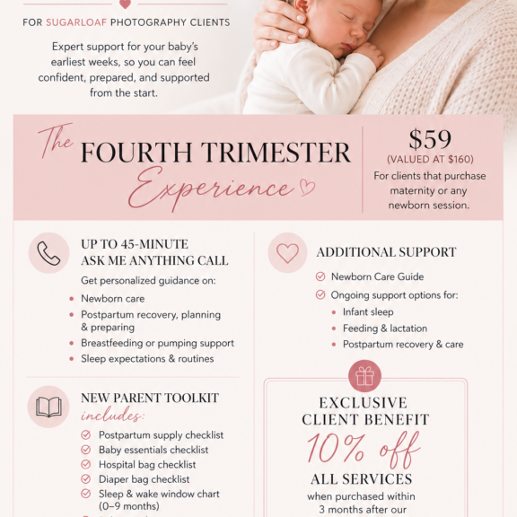 Your Sugarloaf Newborn Session Now Comes With Postpartum Support