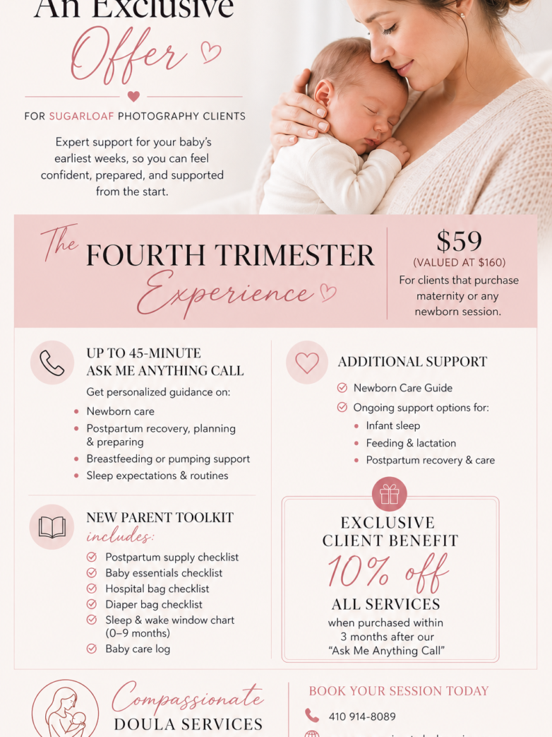 Your Sugarloaf Newborn Session Now Comes With Postpartum Support