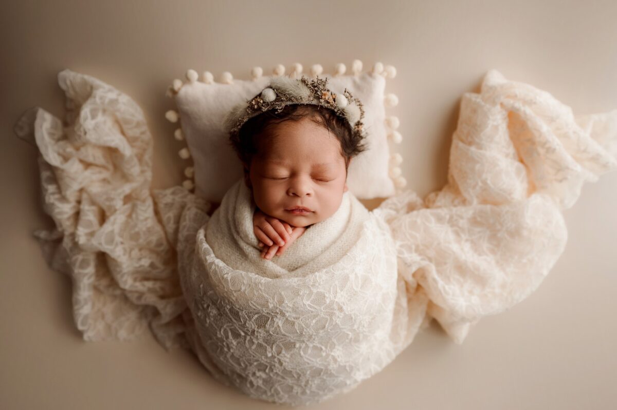 posed newborn photography session Harford County Maryland