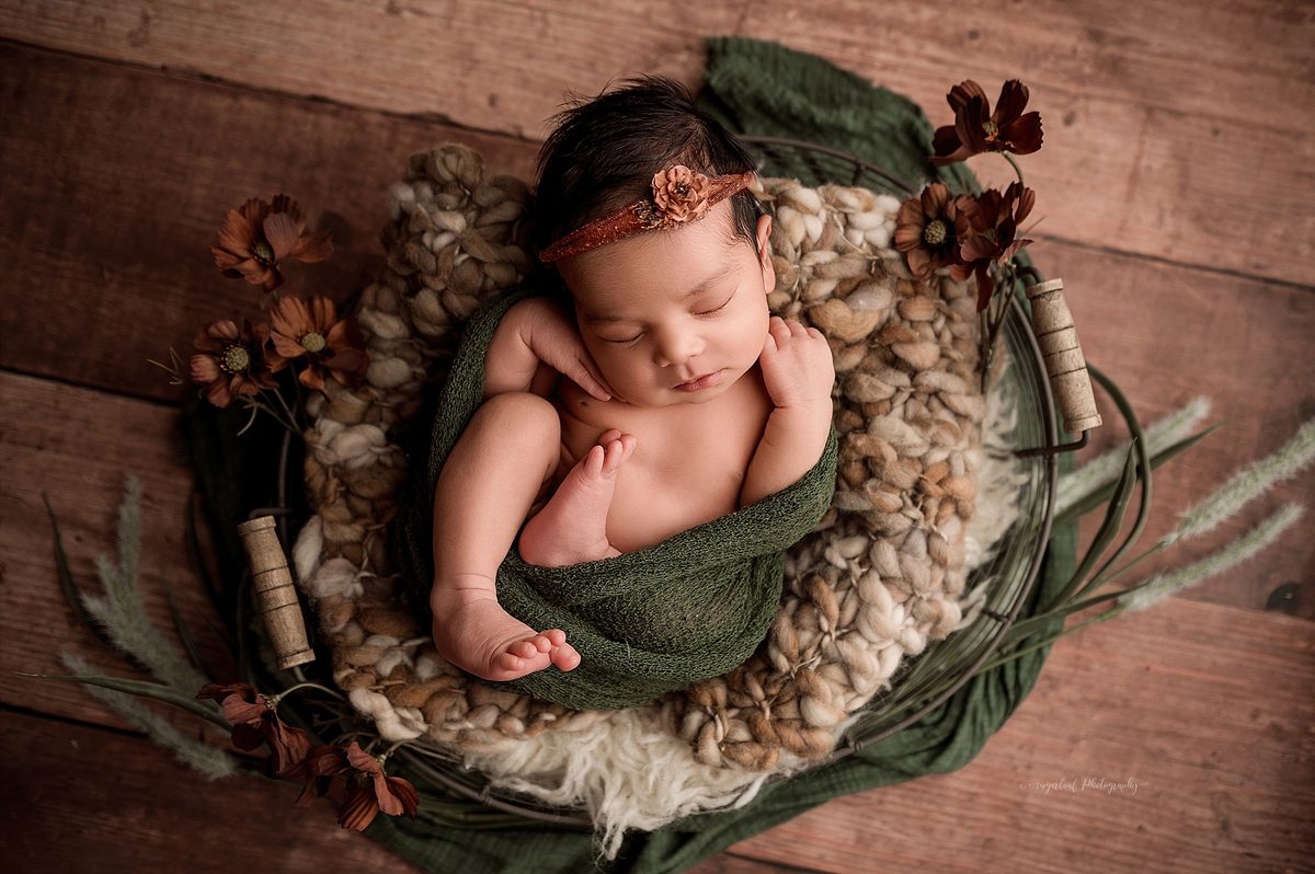 autumn newborn session